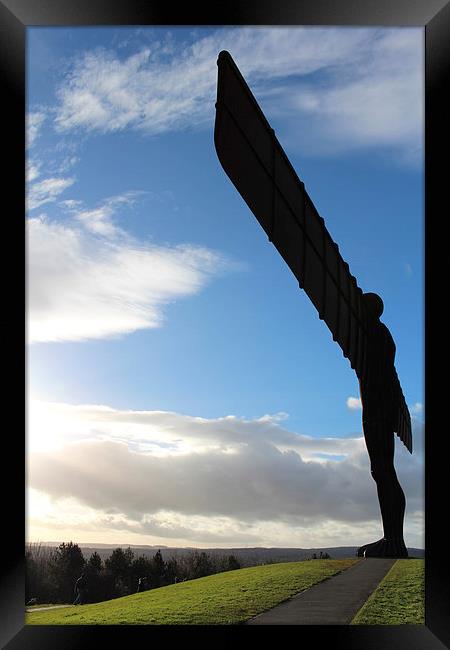  Angel of the North Framed Print by Ros Ambrose