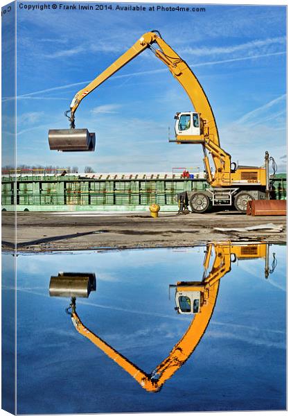  Reflected off-loading operation Canvas Print by Frank Irwin