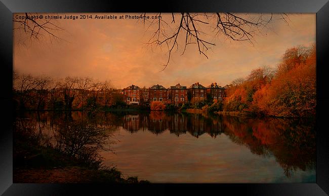  Autumn  sunset over Hampstead-heathlan bathing po Framed Print by Heaven's Gift xxx68