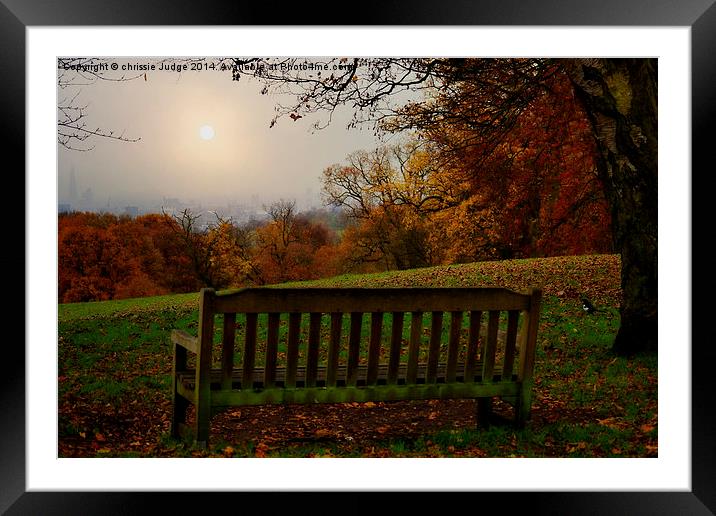  Autumn  at kenwood house   overlooking the city o Framed Mounted Print by Heaven's Gift xxx68