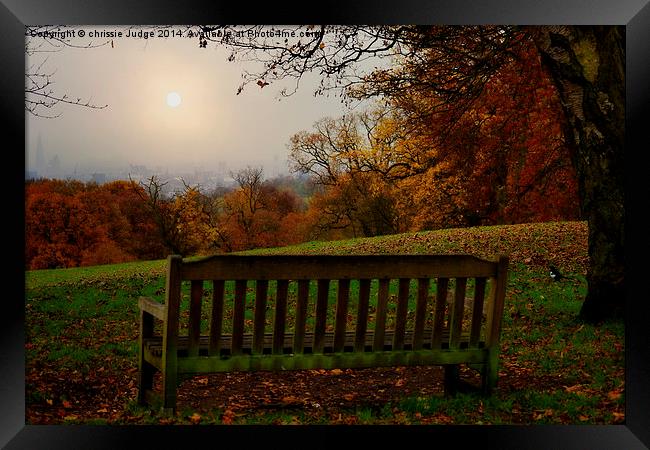  Autumn  at kenwood house   overlooking the city o Framed Print by Heaven's Gift xxx68