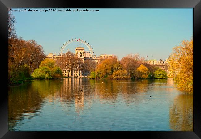  spring  view  of  the  iconic london eye from   s Framed Print by Heaven's Gift xxx68