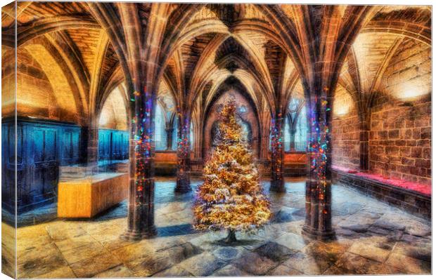 Christmas Cathedral  Canvas Print by Ian Mitchell