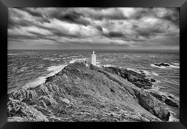  The desolate lighthouse at Start Point in south D Framed Print by Mark Godden