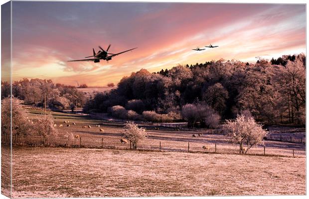 A Cold Winters Morning  Canvas Print by J Biggadike