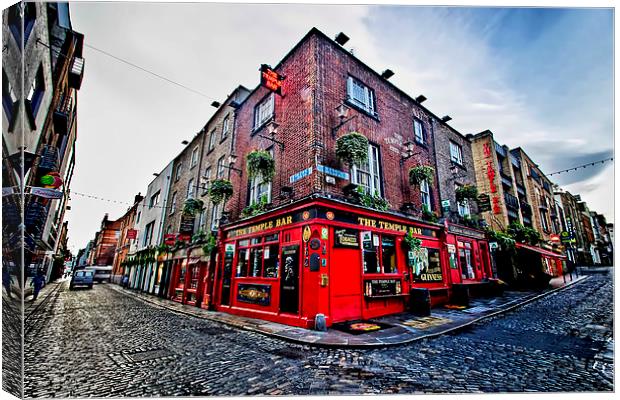 The Temple Bar  Canvas Print by Valerie Paterson