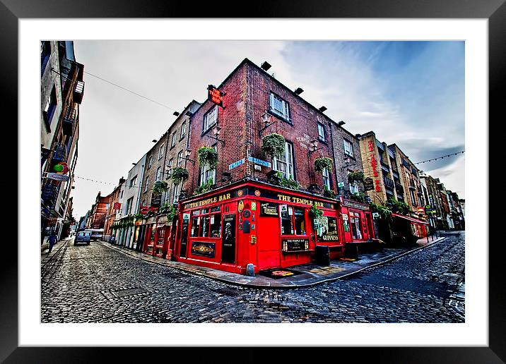 The Temple Bar  Framed Mounted Print by Valerie Paterson