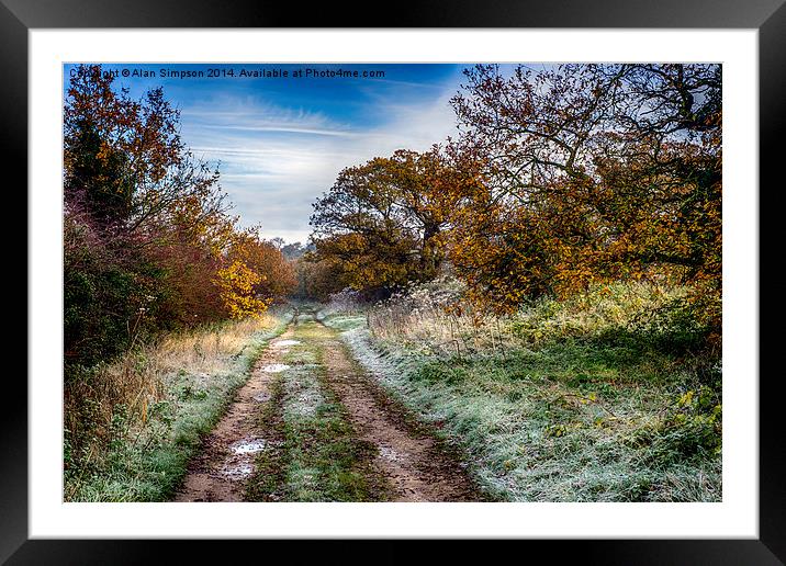  Ringstead Common Framed Mounted Print by Alan Simpson