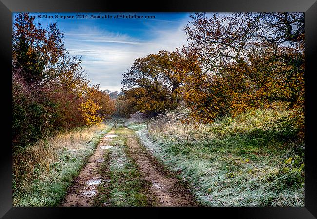  Ringstead Common Framed Print by Alan Simpson