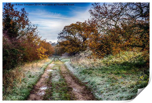  Ringstead Common Print by Alan Simpson
