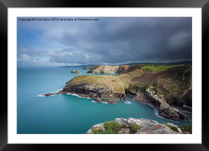  Tintagel View Framed Mounted Print by Chris Mann
