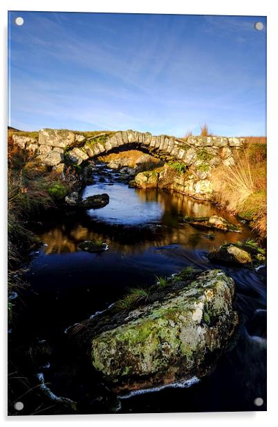  Pont Nant Y Lladron (Thieves Brook Bridge) Acrylic by Alwyn Jones