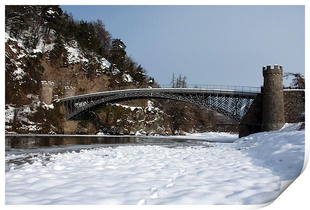  Frozen Spey Print by Aaron Casey