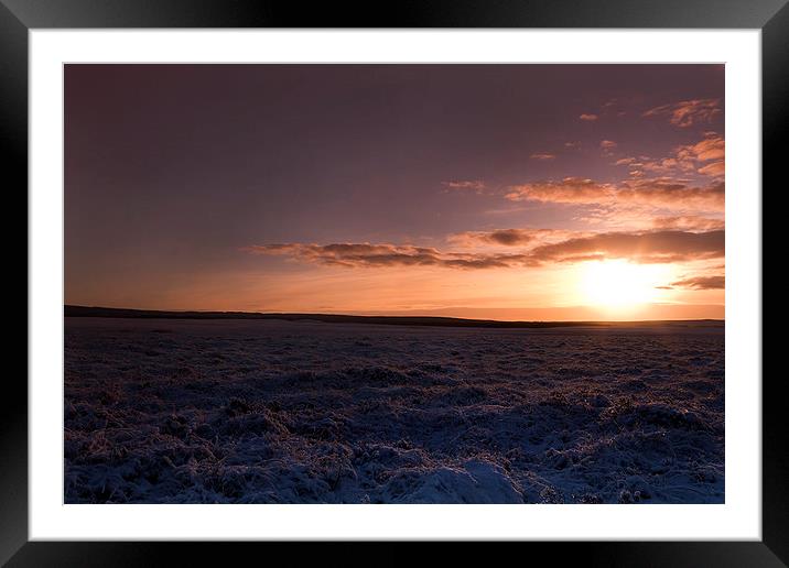  Sunset over the snows Framed Mounted Print by Chris Griffin