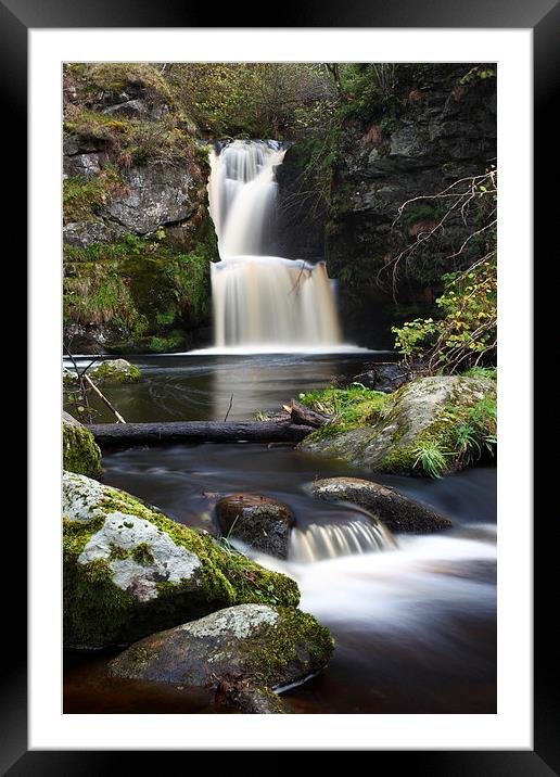Mystica Waterfall Framed Mounted Print by Aaron Casey