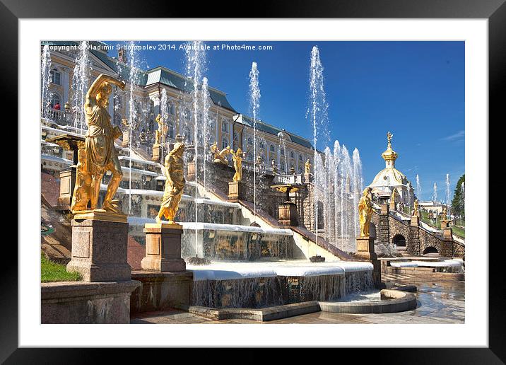  Samson fountain Framed Mounted Print by Vladimir Sidoropolev