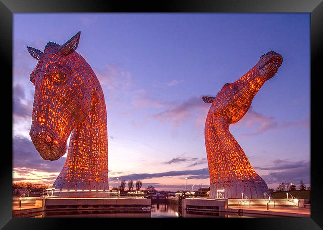  The Kelpies Remember Framed Print by Mike Dow
