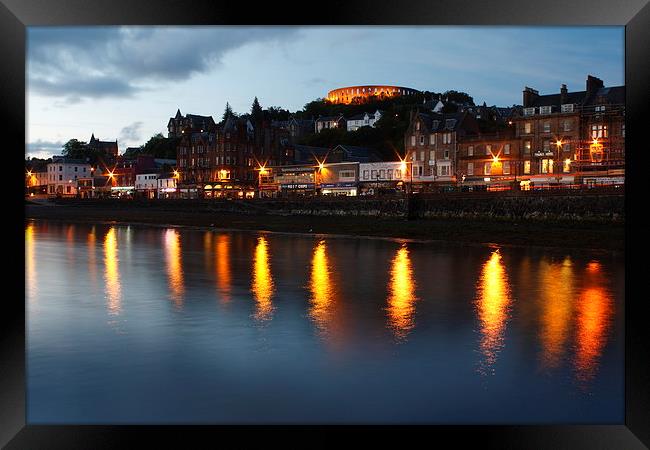 Oban Reflections Framed Print by Aaron Casey