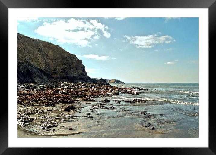  Rocks and Sand view Framed Mounted Print by Joe Orton