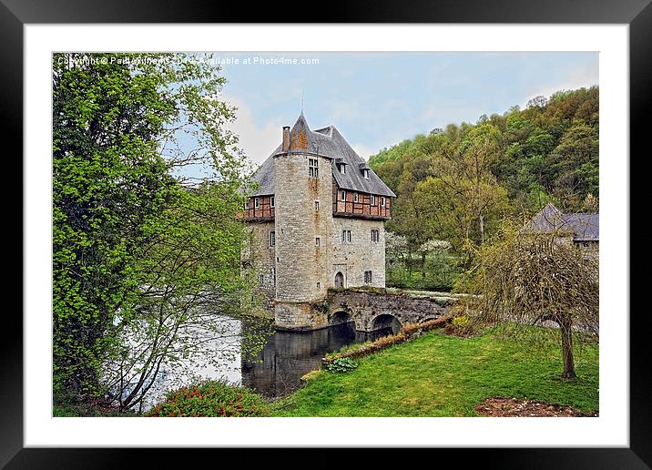 Turreted House in Belgian Ardennes Framed Mounted Print by Paul Williams