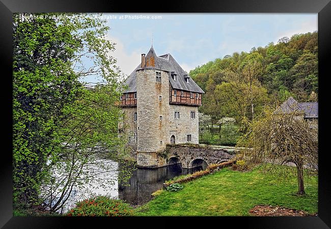 Turreted House in Belgian Ardennes Framed Print by Paul Williams