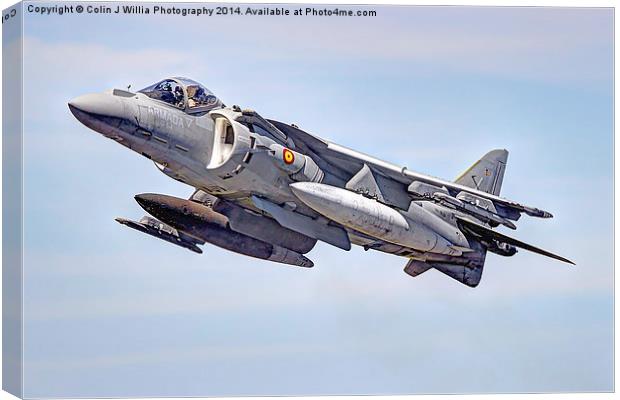 Spanish AV-8B II Harrier 1 Canvas Print by Colin Williams Photography