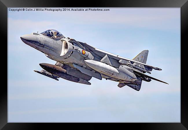 Spanish AV-8B II Harrier 1 Framed Print by Colin Williams Photography