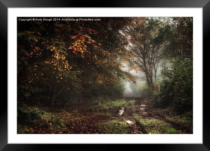  Mist, mud and autumnal shades Framed Mounted Print by Andy Hough