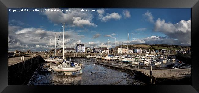  Aberaeron Harbour Framed Print by Andy Hough