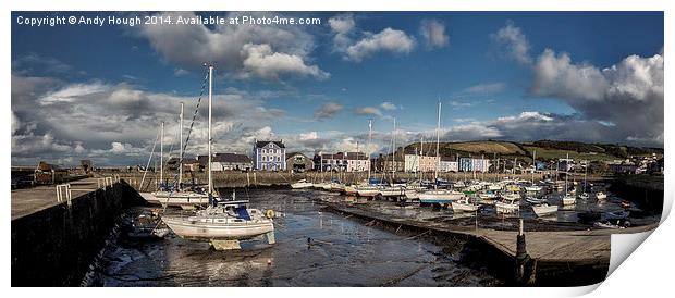  Aberaeron Harbour Print by Andy Hough