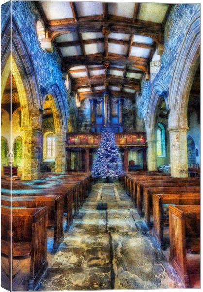 Church at Christmas  Canvas Print by Ian Mitchell