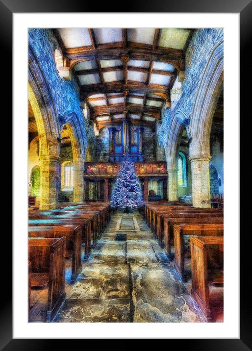 Church at Christmas  Framed Mounted Print by Ian Mitchell