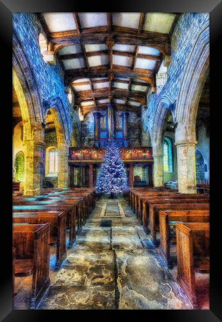 Church at Christmas  Framed Print by Ian Mitchell