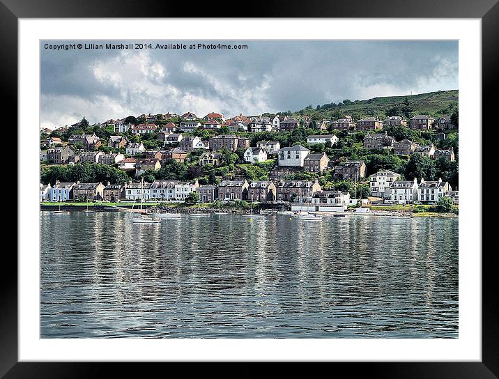  Gourock. Framed Mounted Print by Lilian Marshall