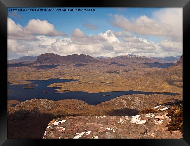  Suilven Framed Print by Charles Watson