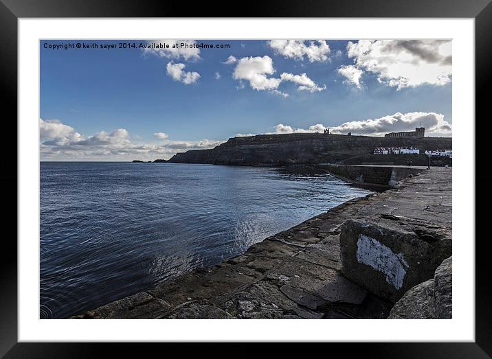  East Cliff Whitby Framed Mounted Print by keith sayer