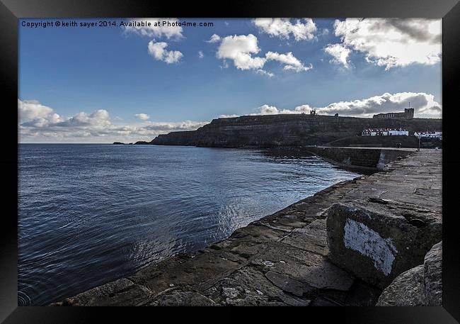  East Cliff Whitby Framed Print by keith sayer