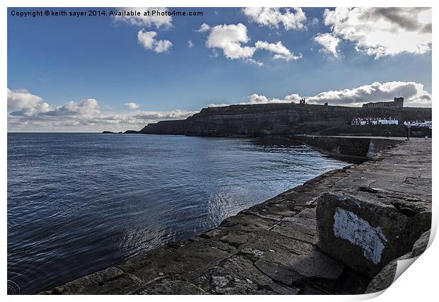  East Cliff Whitby Print by keith sayer