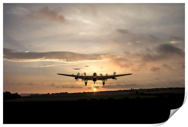 Lancasters Head Out Print by J Biggadike