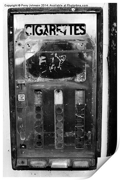  3x10=Cigarettes Print by Perry Johnson