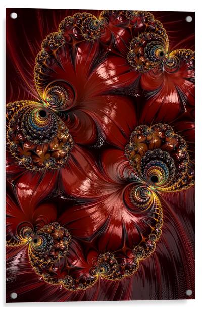 Bejewelled Crimson Acrylic by Steve Purnell