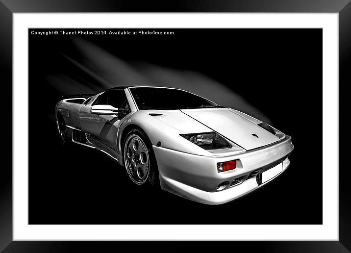  Lamborghini Diablo Framed Mounted Print by Thanet Photos