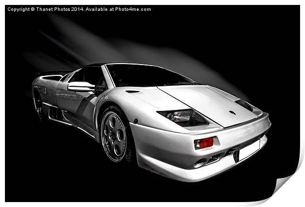  Lamborghini Diablo Print by Thanet Photos