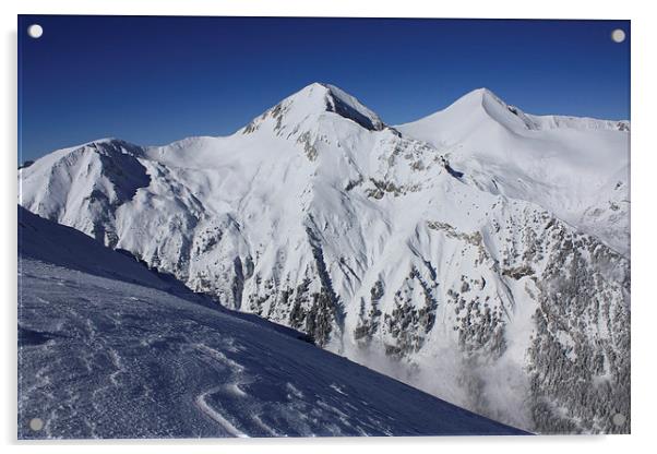  Mount Pirin and Mount Vihren Acrylic by Glenn Millington