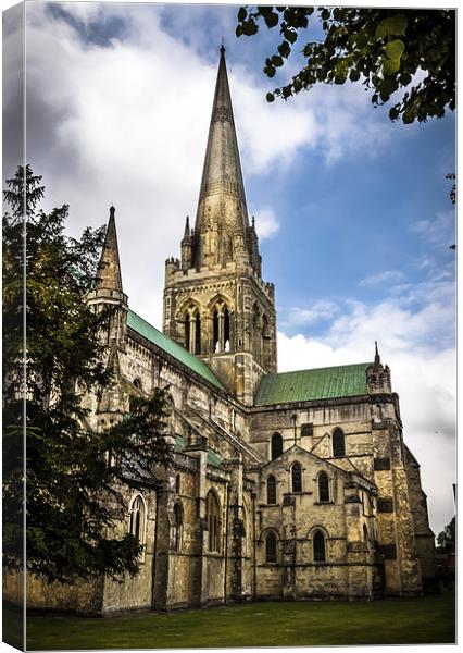 CHICHESTER CATHEDRAL  Canvas Print by DAVE BRENCHLEY