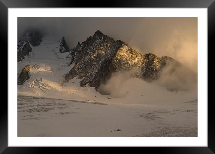 Aguille du Passon - Mont Blanc Framed Mounted Print by Glenn Millington