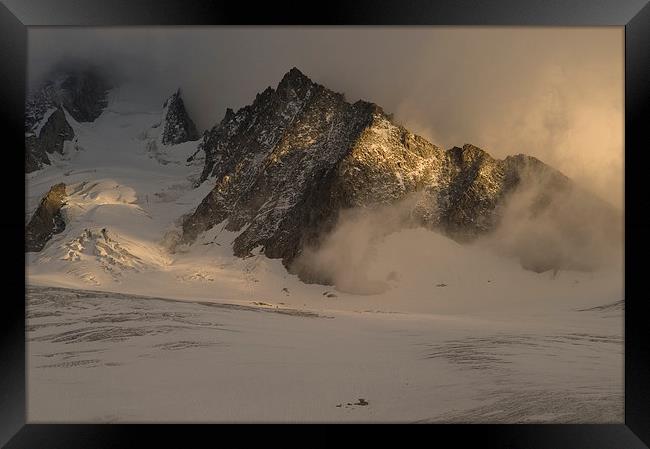 Aguille du Passon - Mont Blanc Framed Print by Glenn Millington