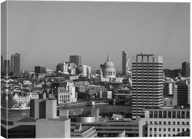  London Skyline - Old and New Canvas Print by Simon Hackett