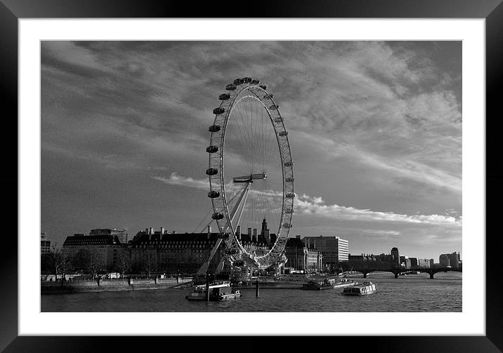  London Eye Framed Mounted Print by Simon Hackett