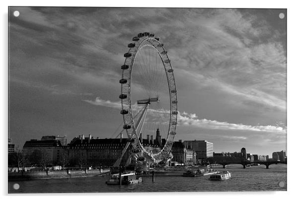  London Eye Acrylic by Simon Hackett
